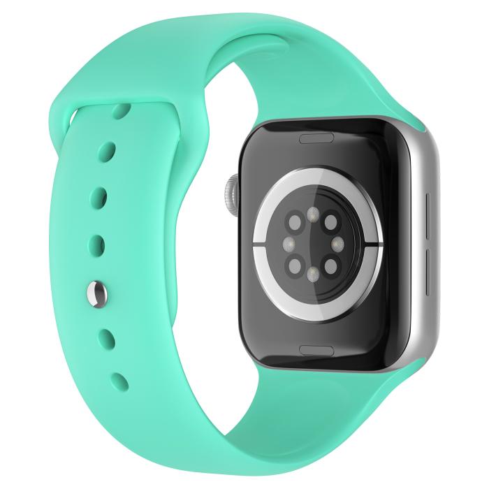 Bild 1, Apple Watch 38/40/41 mm Silikon Armband (S/M) Mintgrön