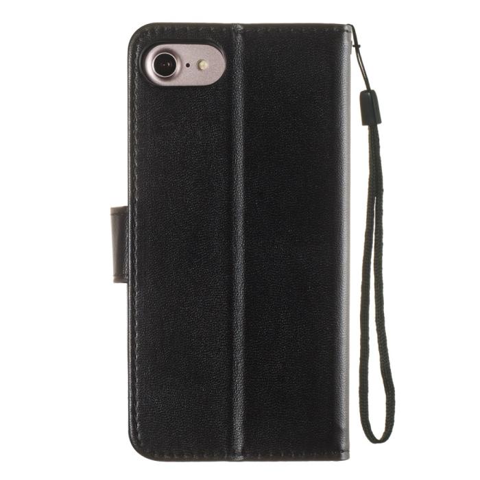 Bild 3, iPhone 7/8/SE (2020/2022) - Plånboksfodral - Svart