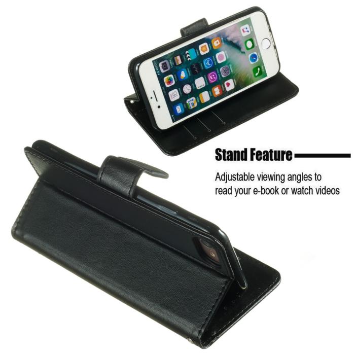Bild 5, iPhone 7/8/SE (2020/2022) - Plånboksfodral - Svart