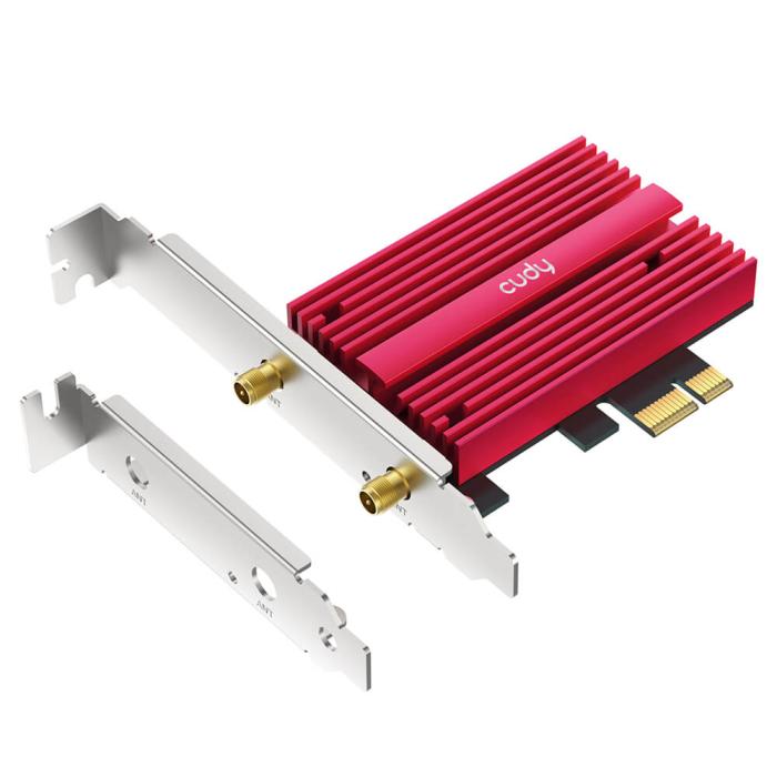 Bild 3, Cudy Adapter PCI-E WE4000 AX5400 WiFi 6E Magnetic Antennas