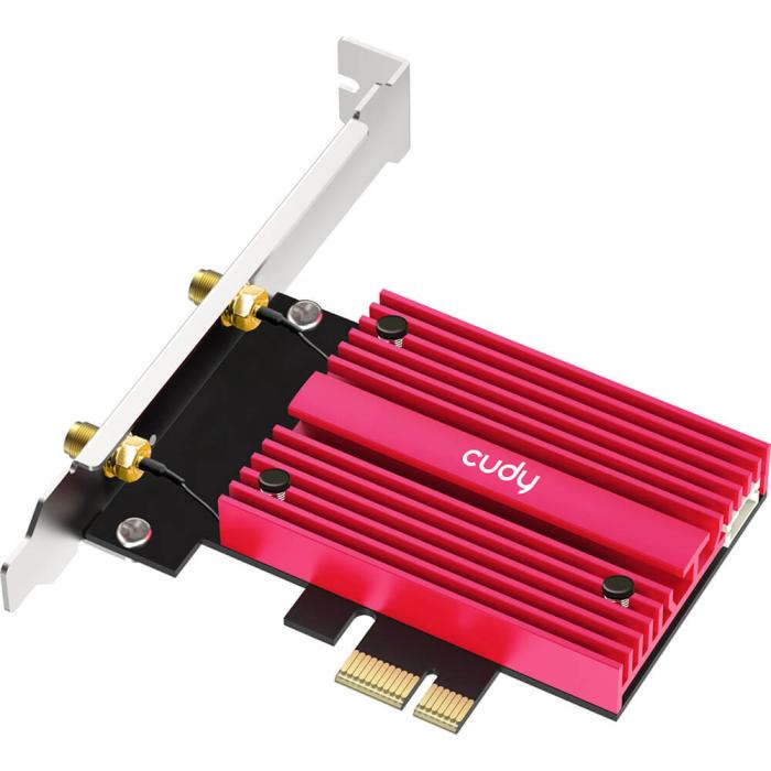 Bild 4, Cudy Adapter PCI-E WE4000 AX5400 WiFi 6E Magnetic Antennas