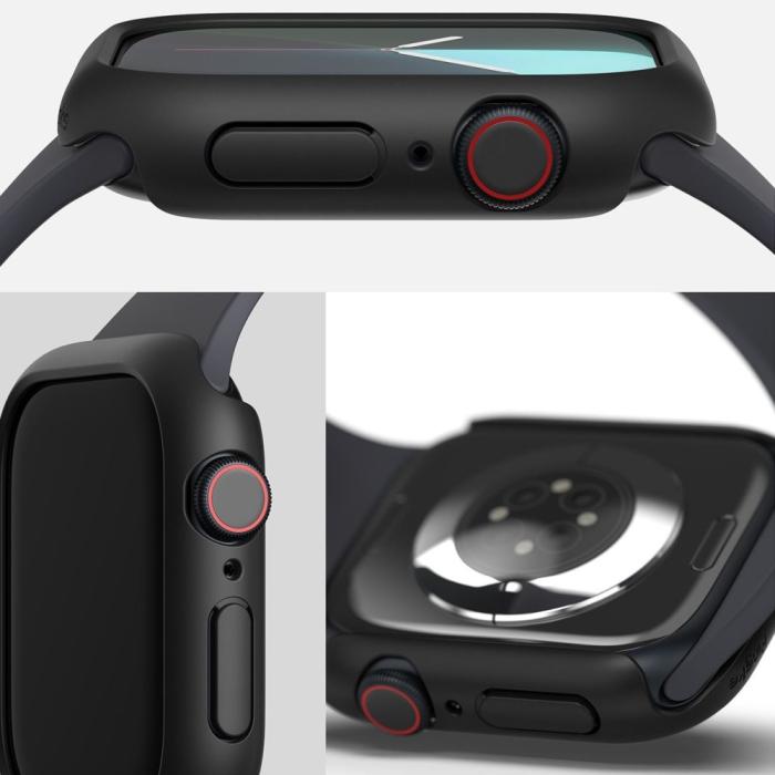 Bild 3, Ringke Apple Watch 10 46 mm 2-PACK Skal Slim Transparent/Svart