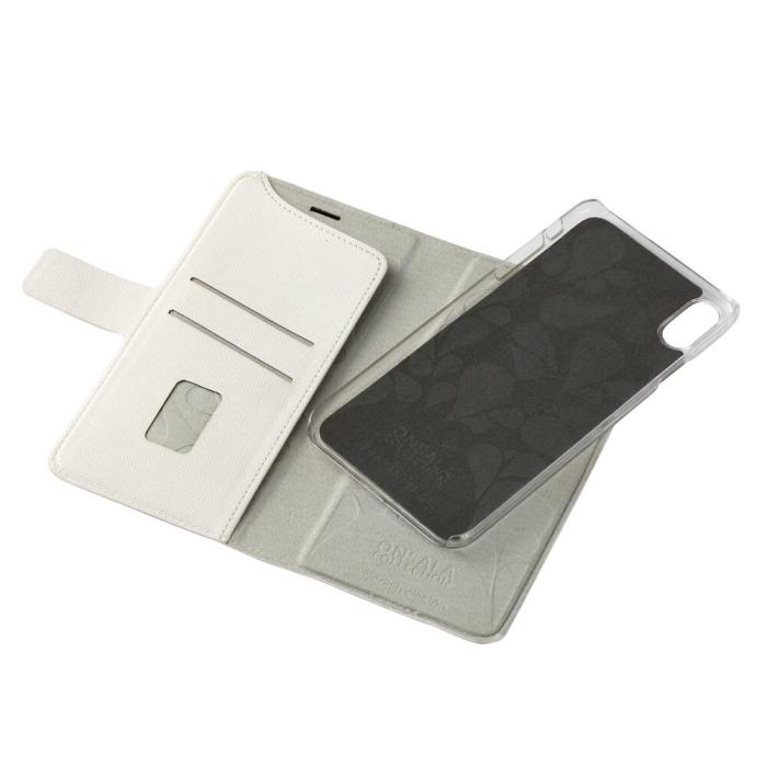 Bild 3, ONSALA iPhone XS Max 2in1 Magnet Fodral / Skal Saffiano White