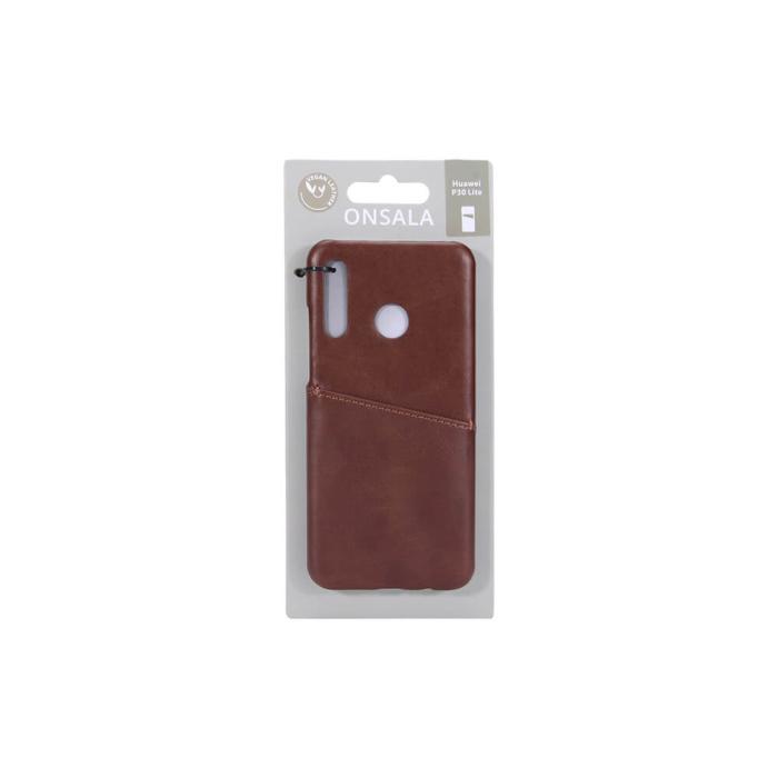 Bild 2, ONSALA Huawei P30 Lite Skal Kortfack Brun