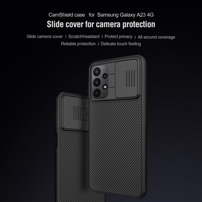 Bild 2, NILLKIN Samsung Galaxy A23 5G Skal CamShield Svart