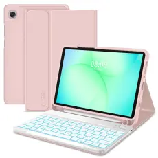 Tech-Protect Galaxy Tab A11/A9 Fodral SC Tangentbord Rosa
