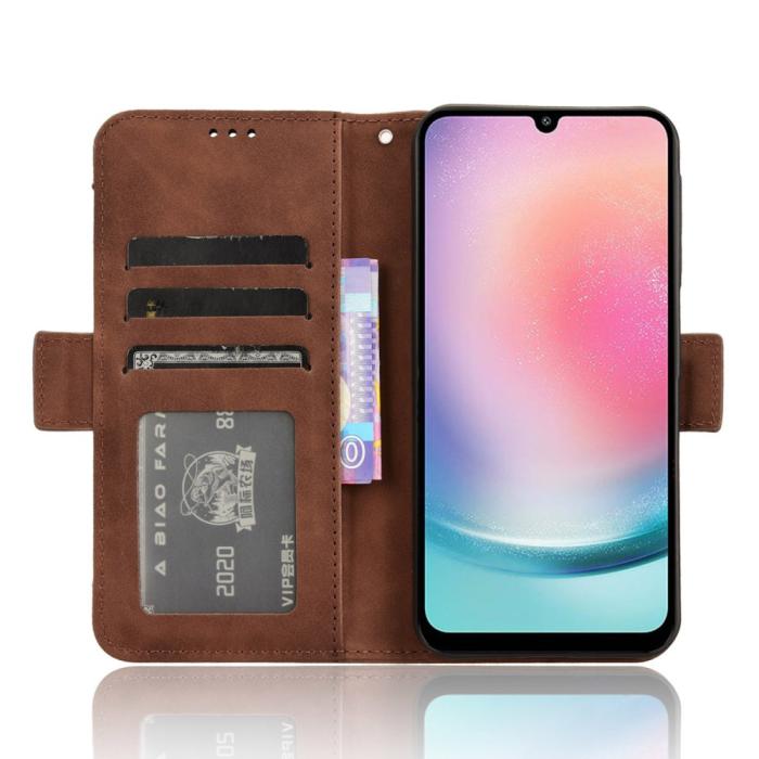 Bild 3, Samsung Galaxy A25 5G Fodral Med Avtagbart Kortfodral Brun