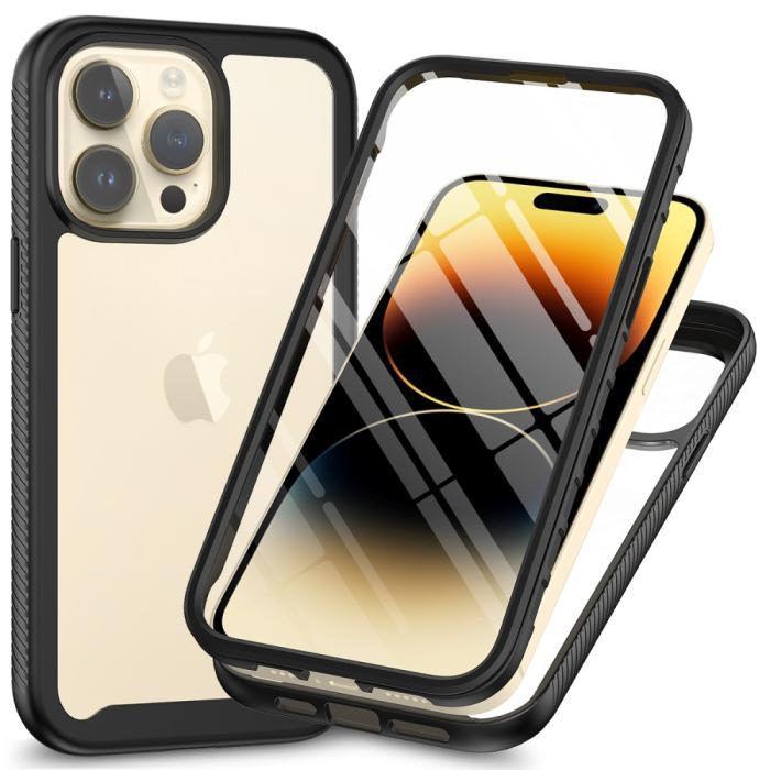Bild 1, iPhone 15 Pro Skal 360 Hybrid Defense Svart