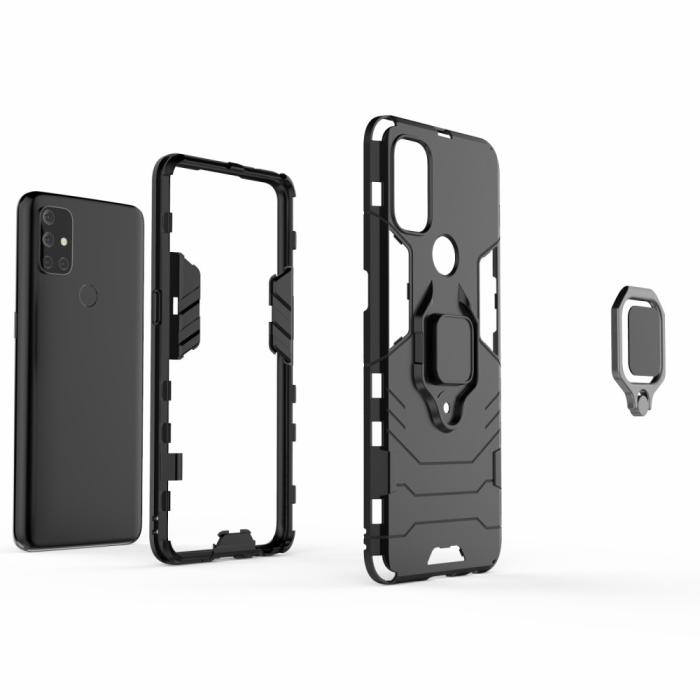Bild 4, OnePlus Nord N10 5G - Hybrid Ring Skal - Svart