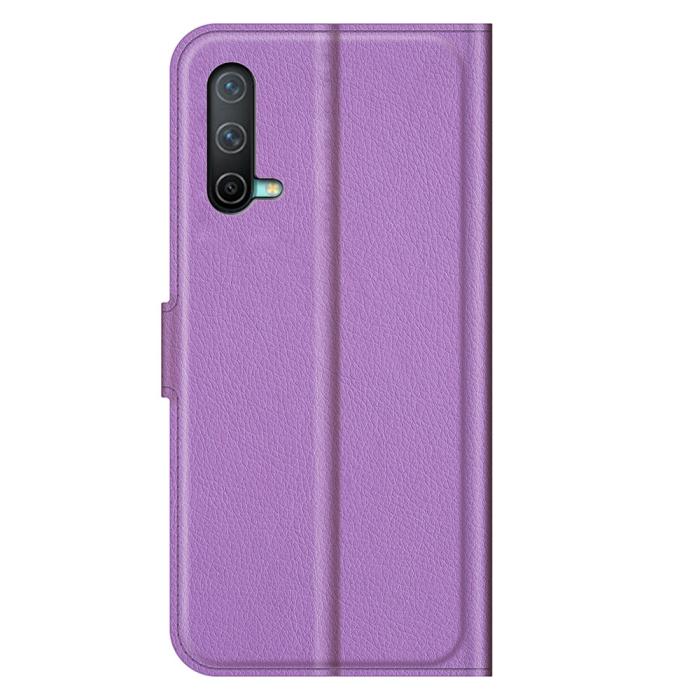 Bild 6, OnePlus Nord CE 5G - Litchi Läder Fodral - Lila