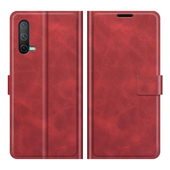 Bild 1, OnePlus Nord CE 5G - Solid Läder Fodral - Röd