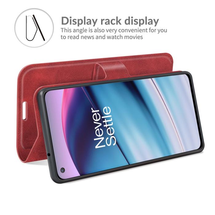 Bild 6, OnePlus Nord CE 5G - Solid Läder Fodral - Röd