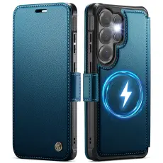 CASEME Samsung Galaxy S26 Ultra Skal RFID Pl&aring;nbok Bl&aring;