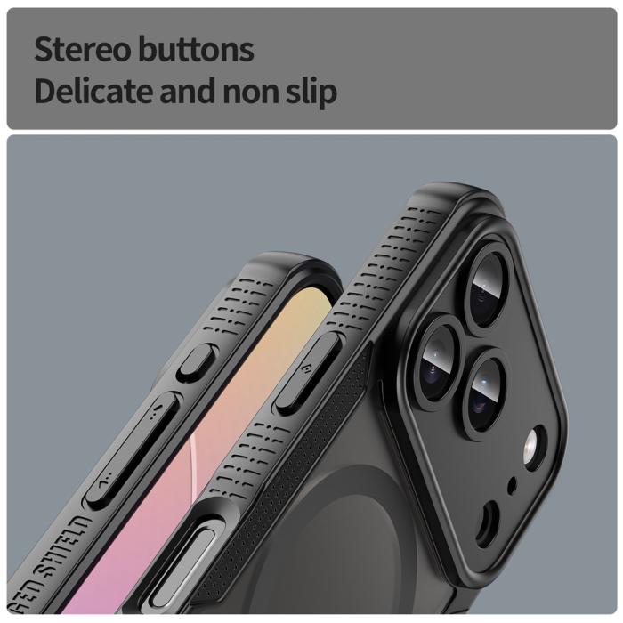Bild 6, iPhone 17 Pro Max Skal MagSafe Hybrid Armor Svart