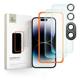 Tech-Protect iPhone 16 Plus 3-PACK Skärmskydd/Linsskydd