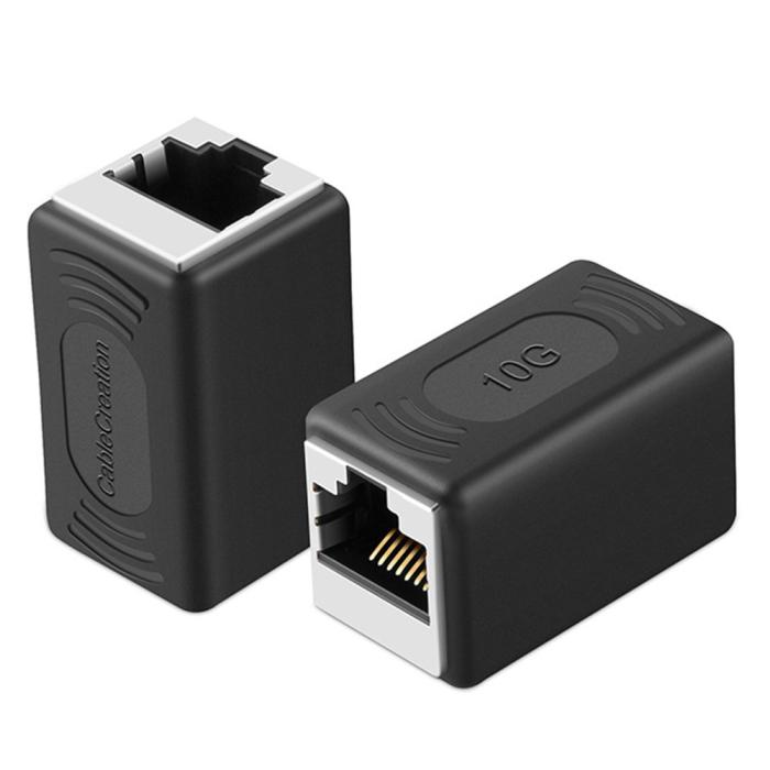 Bild 2, CableCreation Cat6a RJ45 Nätverksadapter 10 Gbit/s Svart
