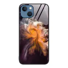 iPhone 14 Plus Skal Marmor H&auml;rdat Glas Tyfon