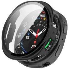Samsung Galaxy Watch 8 40 mm Skal Med Sk&auml;rmskydd Svart