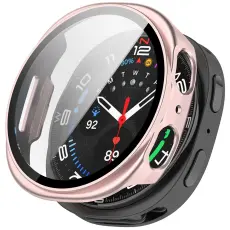 Samsung Galaxy Watch 8 40 mm Skal Med Sk&auml;rmskydd Rosa