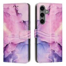Samsung Galaxy A57 5G Fodral L&auml;der Marmor Lila