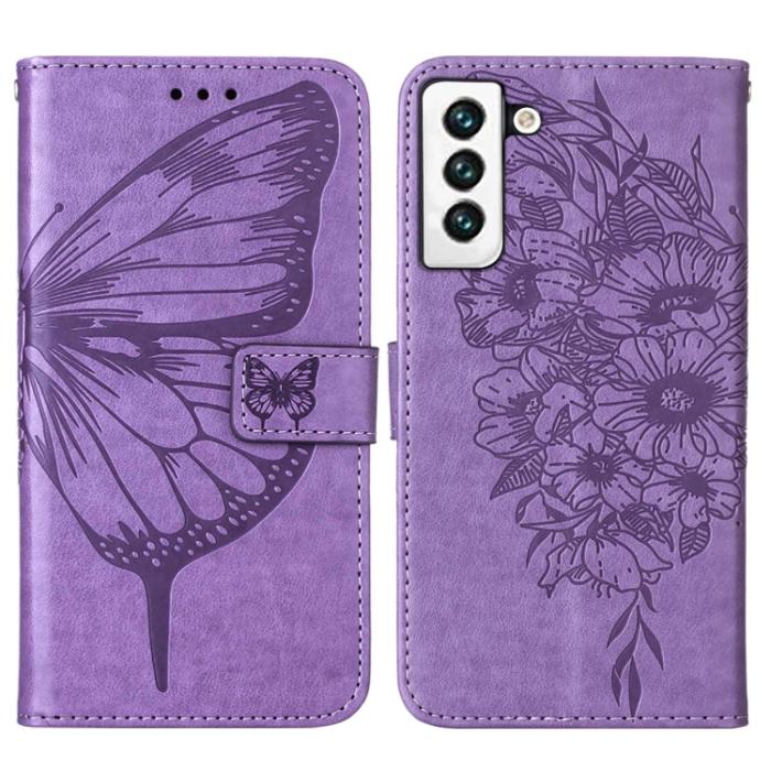 Bild 2, Samsung Galaxy S22 Fodral Butterfly Läder Lila