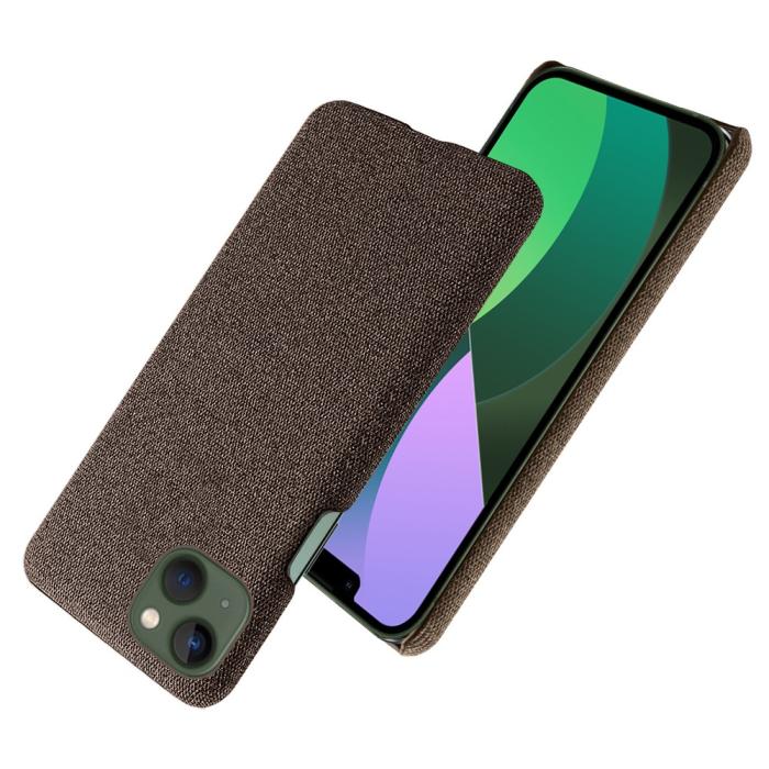 Bild 2, iPhone 15 Skal Tygbelagt Brun