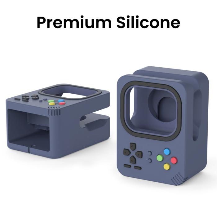 Bild 3, AHASTYLE Apple Watch Laddningsställ Gamepad Silikon Blå