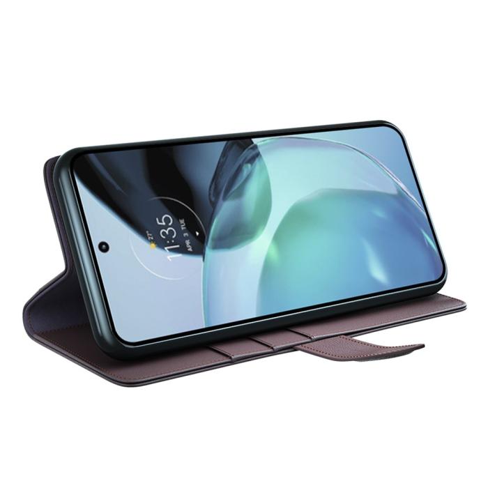 Bild 3, Google Pixel 7A Fodral Premium Äkta Läder Brun