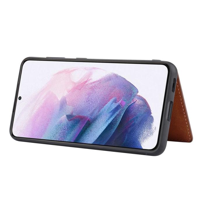 Bild 5, Samsung Galaxy S23 Skal Med Plånbok Brun