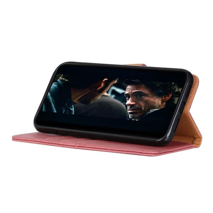 Bild 6, KHAZNEH Xiaomi Redmi 9C Fodral Läder Rosa