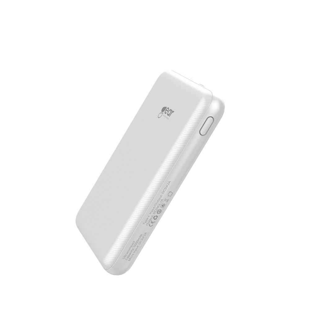 GEAR 5000 mAh Powerbank Ultracompact Vit