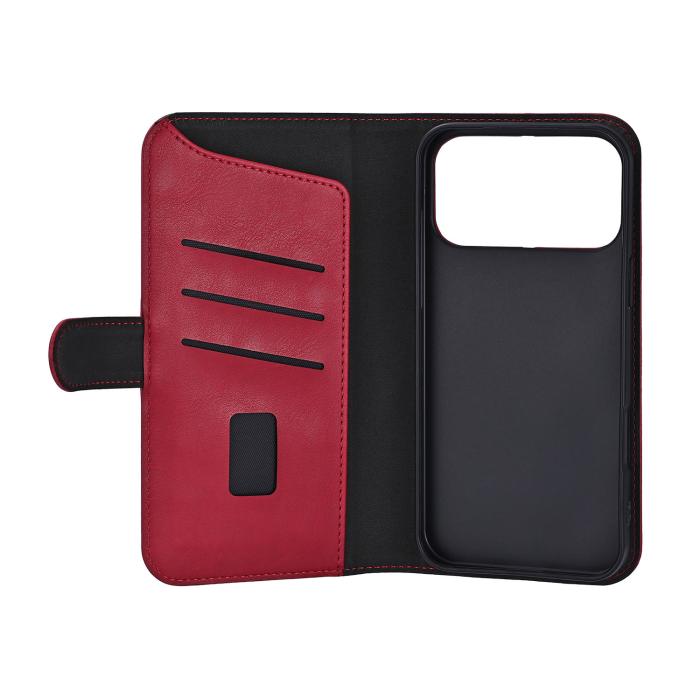 Bild 3, Gear iPhone 17 Pro Max Fodral MagSafe Läder Deep Red