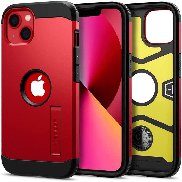 Bild 1, Spigen iPhone 13 Skal Tough Armor Röd