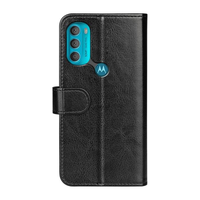 Bild 3, Motorola Moto G71 Fodral Crazy Horse Svart
