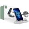 Tech-Protect 10W LED 3in1 Magnetisk MagSafe Laddare Vit