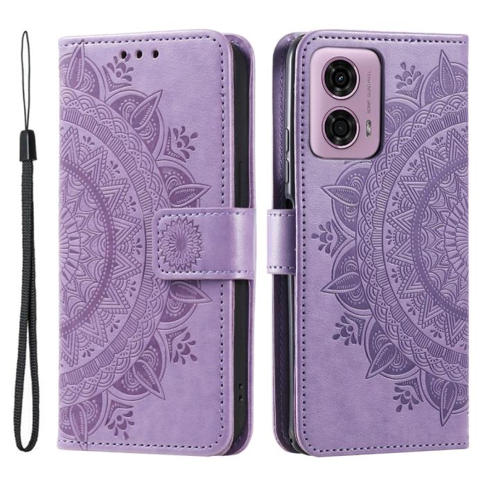 Bild 1, Motorola Moto G04 4G/G24 4G Fodral Mandala Lila