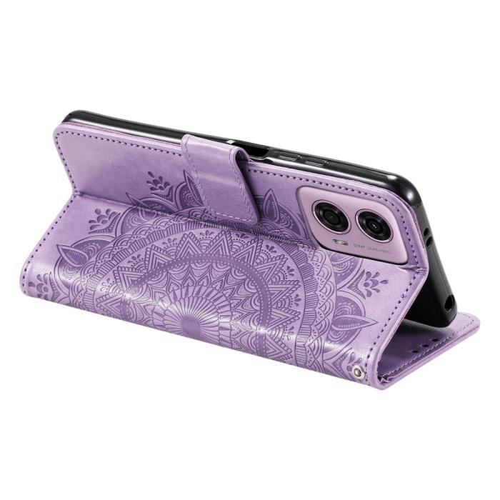 Bild 3, Motorola Moto G04 4G/G24 4G Fodral Mandala Lila