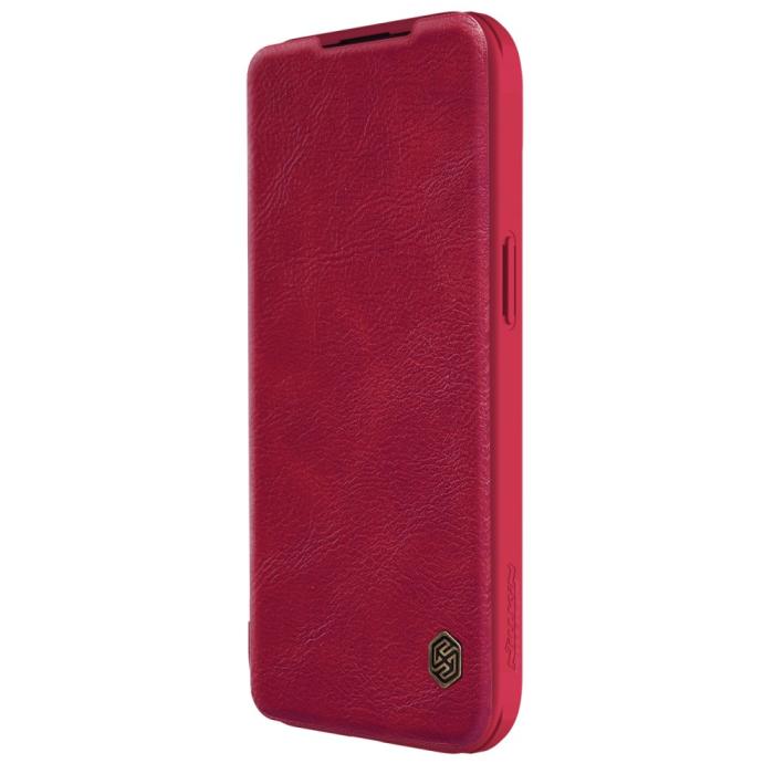 Bild 4, NILLKIN iPhone 15 Plus Fodral Qin CamShield Röd