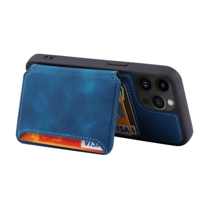 Bild 4, iPhone 15 Pro Skal RFID Med Plånboksfunktion Blå