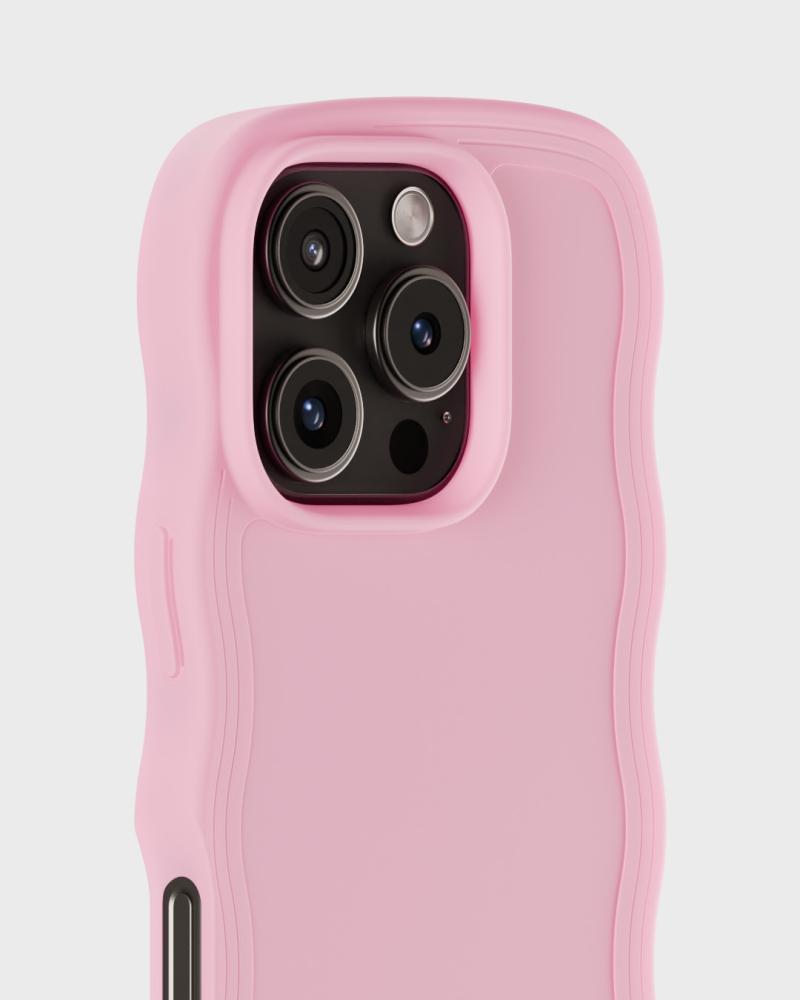 holdit iPhone 16 Pro Skal Wavy Pink