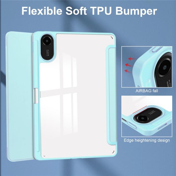 Bild 5, Xiaomi Redmi Pad 2 Fodral Tri-Fold Hybrid Blå