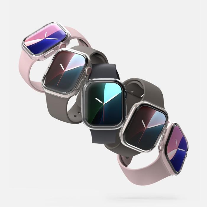 Bild 4, Ringke Apple Watch 10 46 mm 2-PACK Skal Slim Transparent/Svart