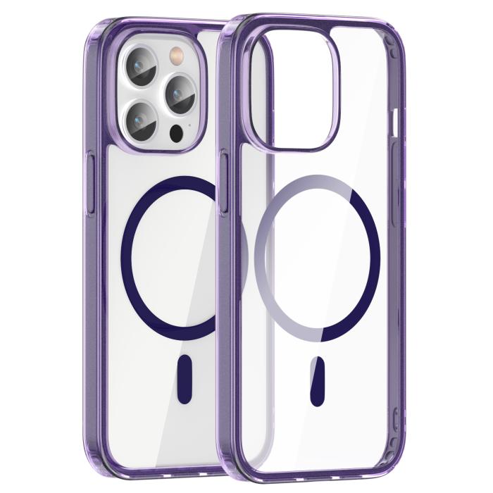 Bild 2, ColorPop iPhone 13 Pro Skal CH MagSafe Transparent/Lila