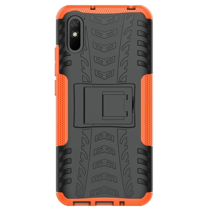 Bild 4, Xiaomi Redmi 9A - Stöttåligt Skal med Stöd - Orange