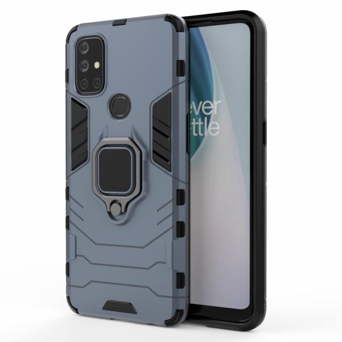 Bild 1, OnePlus Nord N10 5G - Hybrid Ring Skal - Blå
