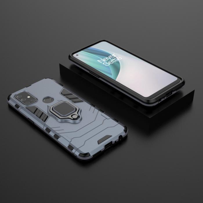 Bild 5, OnePlus Nord N10 5G - Hybrid Ring Skal - Blå