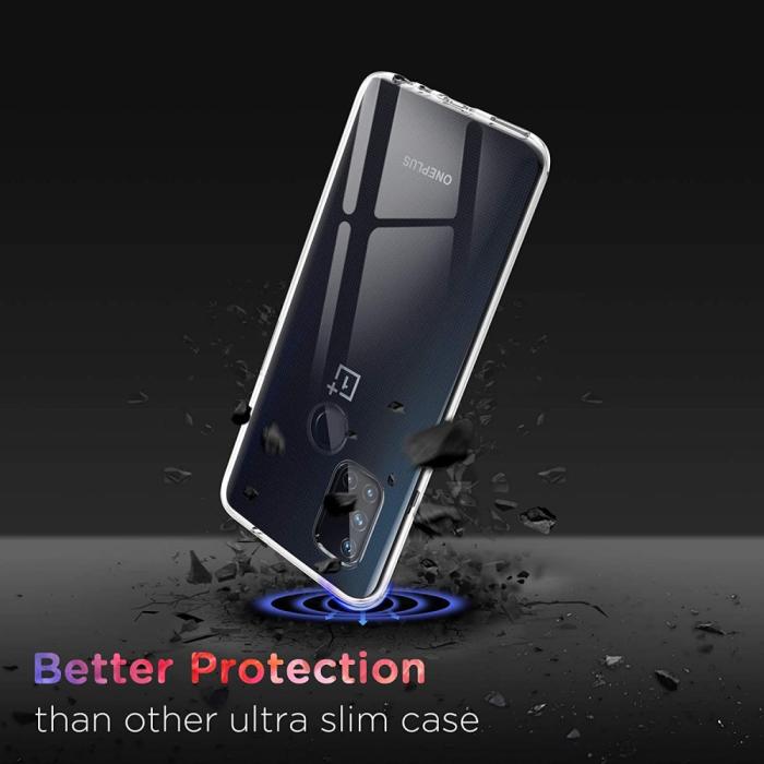 Bild 3, OnePlus Nord N10 5G - Transparent TPU Skal