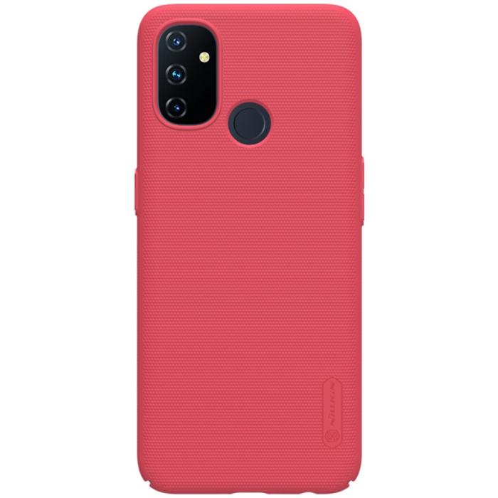 Bild 2, OnePlus Nord N100 - NILLKIN Shield Frostat Skal - Röd