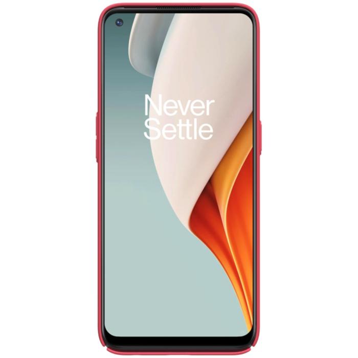 Bild 3, OnePlus Nord N100 - NILLKIN Shield Frostat Skal - Röd