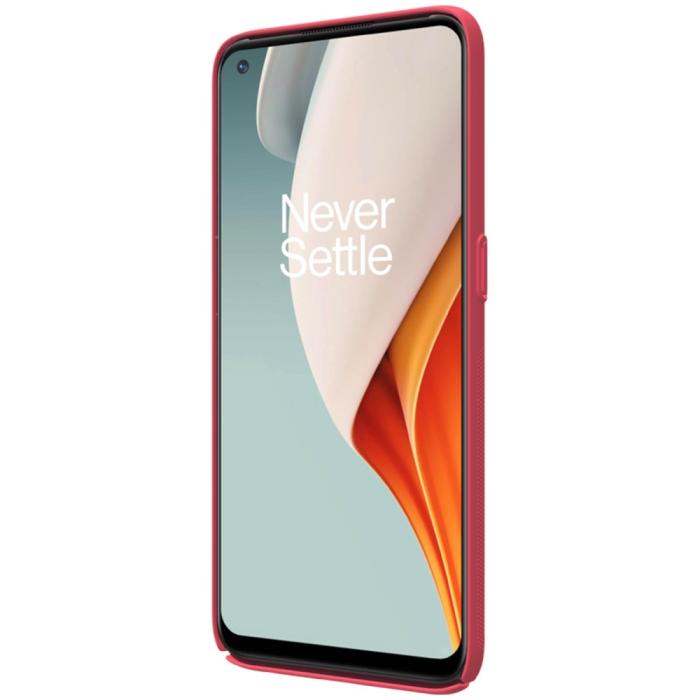Bild 5, OnePlus Nord N100 - NILLKIN Shield Frostat Skal - Röd